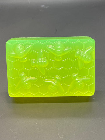 Bee & Honey Comb Rectangle Mold