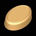 Beveled Border Oval Soap Mold