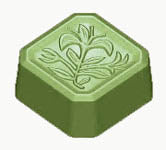 Petite Floral Square Soap Mold