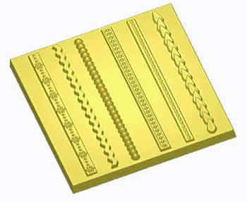 Fancy Borders Soap Mold