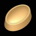 Beaded Oval Border Soap Mold