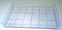 18-Bar Rectangle Grid Slab Tray Soap Mold