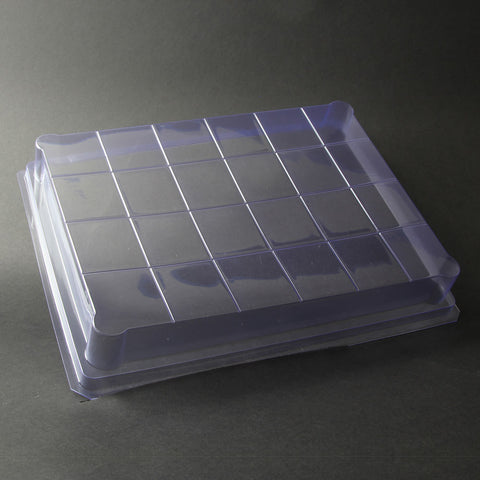 24-Bar Square Grid Slab Tray Soap Mold